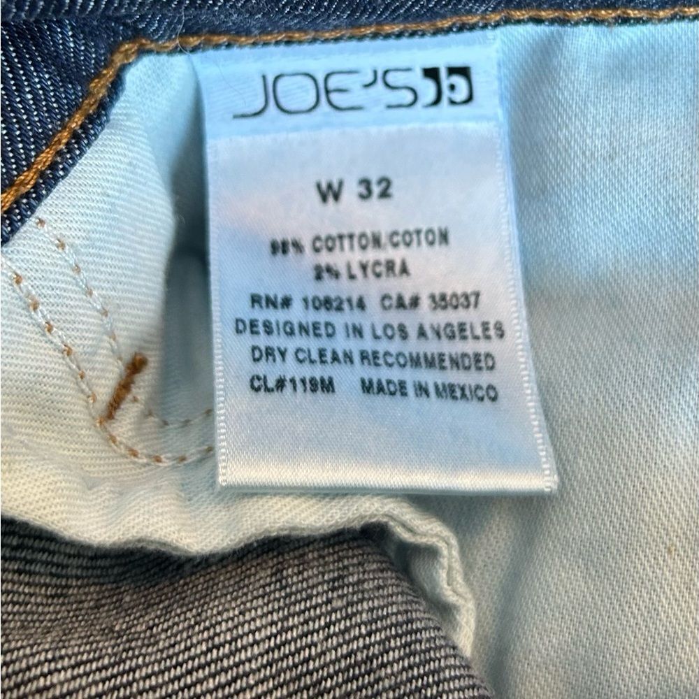Joe's Jeans Randall Dark Wash Cropped High Rise Jeans Size 32 Style FH6R5906 - Picture 4 of 10
